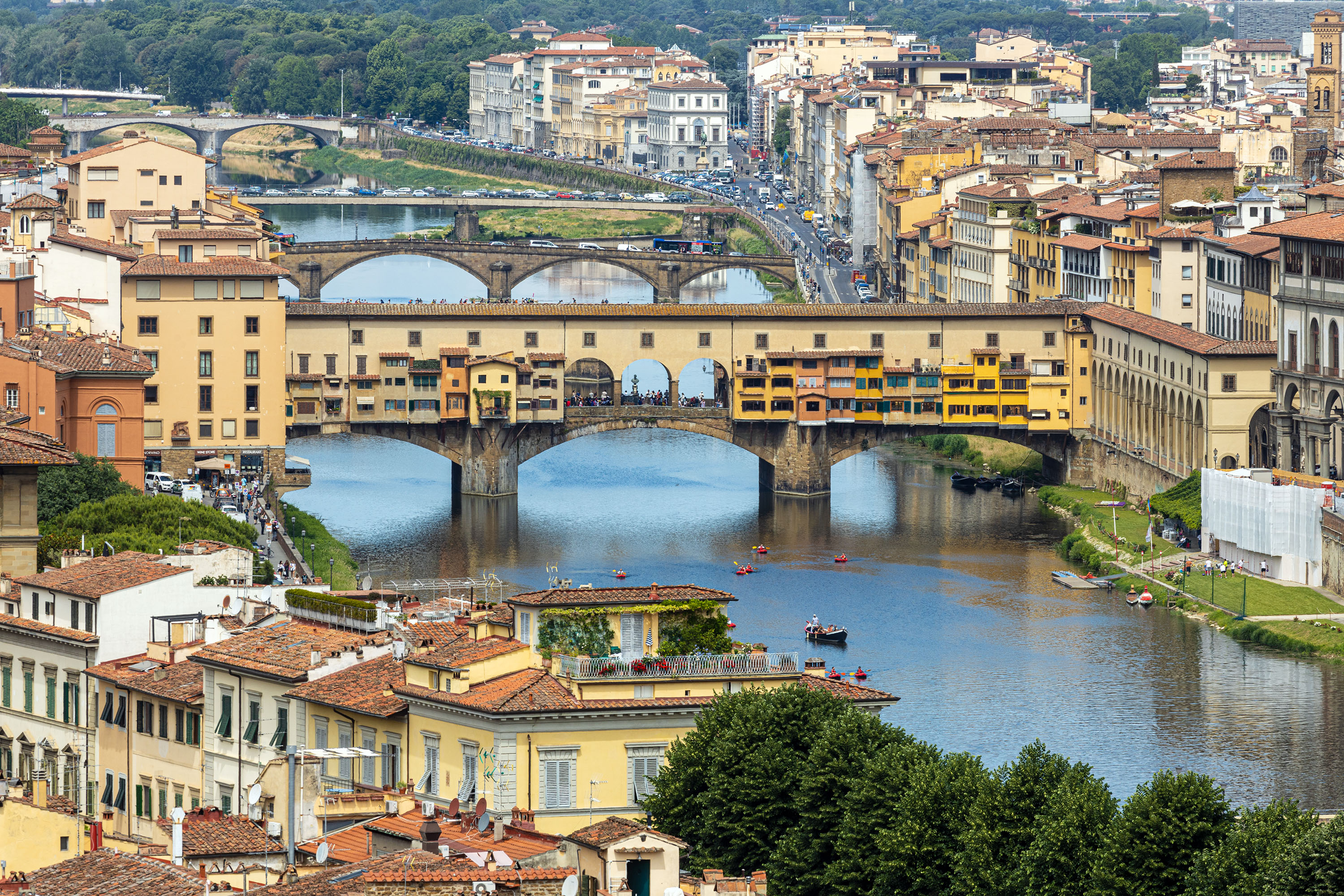 Blick auf die Ponte Vecchio